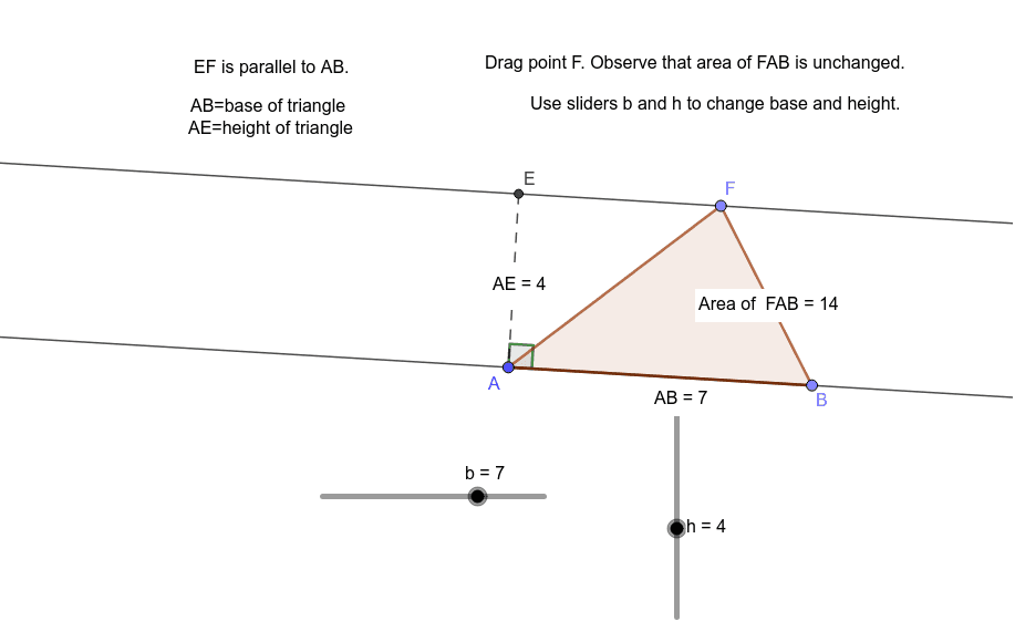 Area of a Triangle – GeoGebra