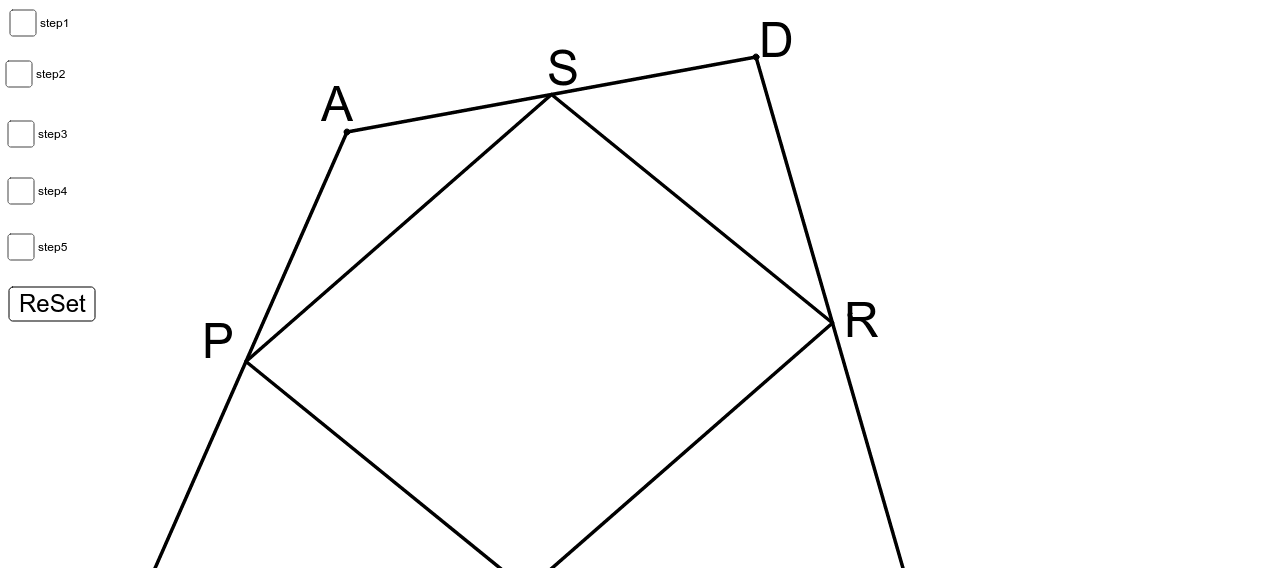 三角形と比の定理の証明２ Geogebra