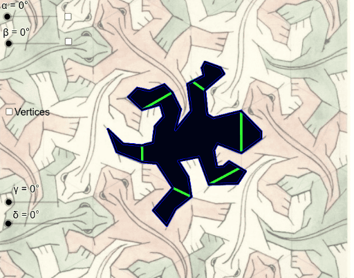 Escher's Lizard Tessellation – GeoGebra