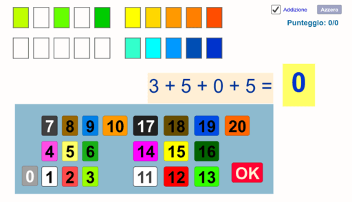 Addizioni entro il 20 – GeoGebra