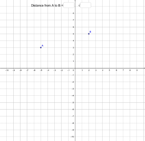 Distance Between Two Points – GeoGebra