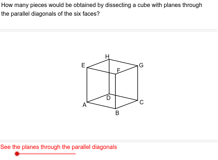 Cube Dissection (Simple) – GeoGebra