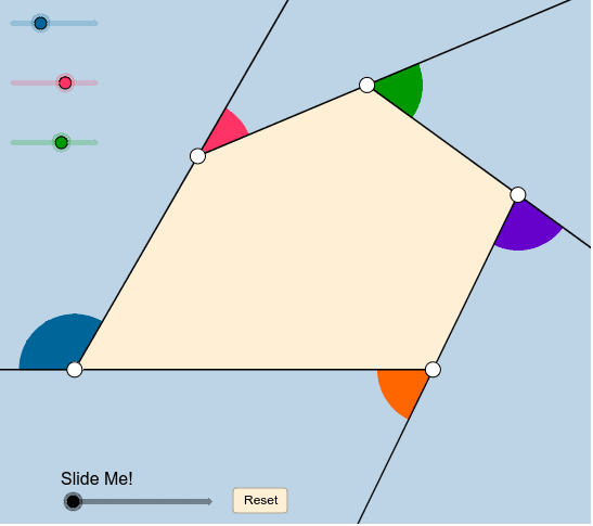 Polygons Exterior Angles Geogebra 3451