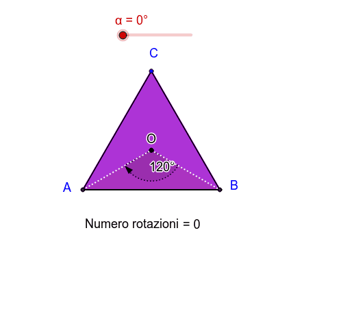 contorno del triangolo equilatero