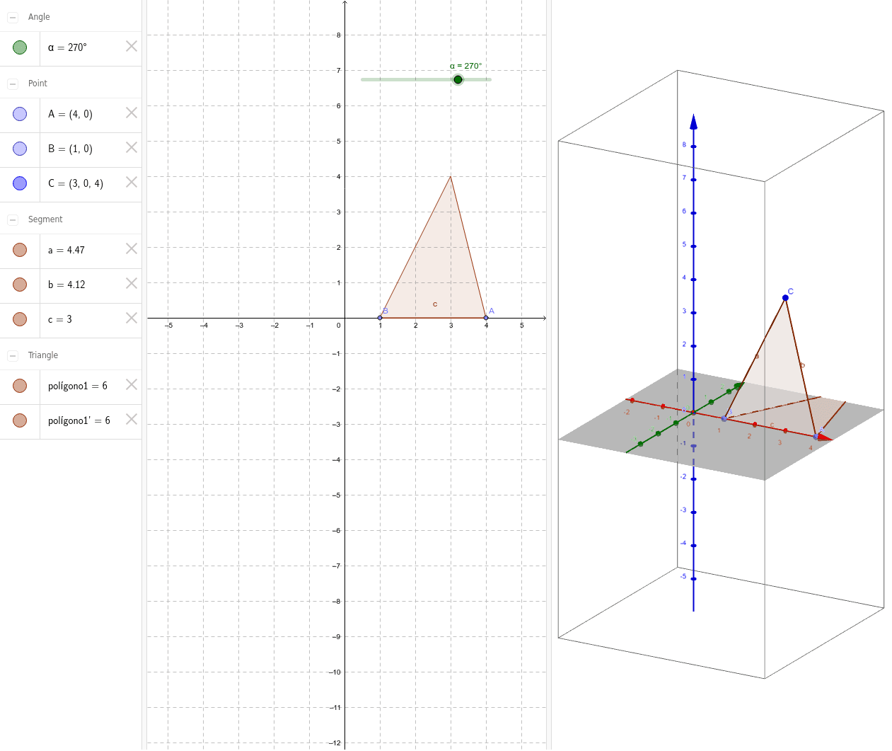 Rotación Con Figuras 3d Geogebra