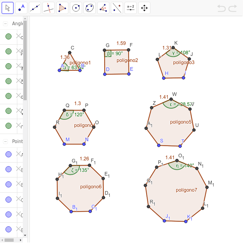 POLÍGONOS REGULARES, GEOMETRIA PLANA