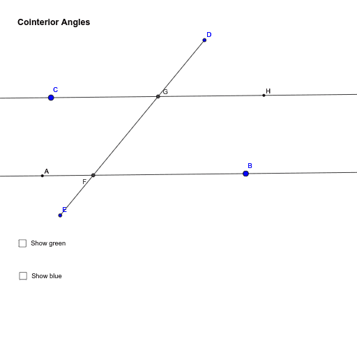 Cointerior Angles – GeoGebra