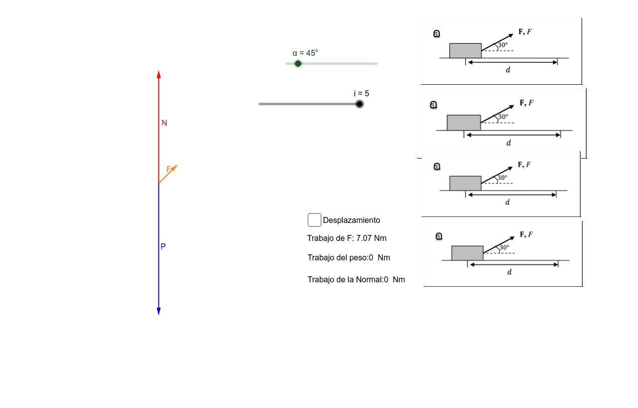 Ficha 1 Trabajo De Fuerzas Geogebra