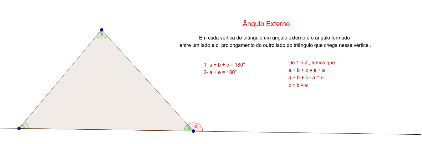 TEOREMA DO ÂNGULO EXTERNO \Prof. Gis/ 