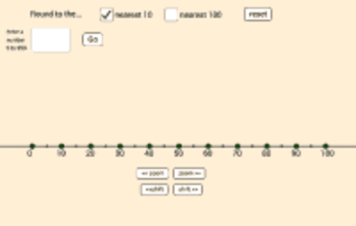 Rounding on a number line – GeoGebra