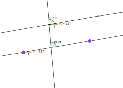 transversal cutting parallel lines – GeoGebra