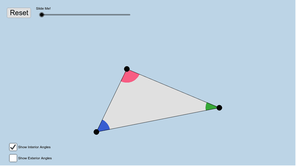 Triangle Angle Theorems Geogebra