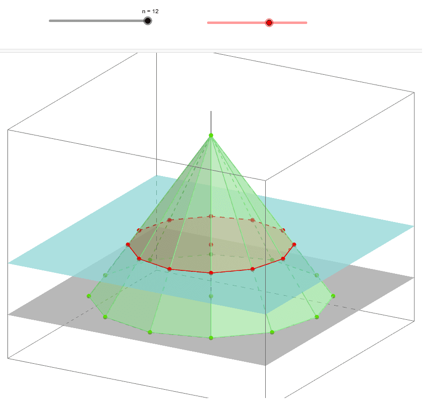 Section Pyramide Droit N Cotés V2 Geogebra