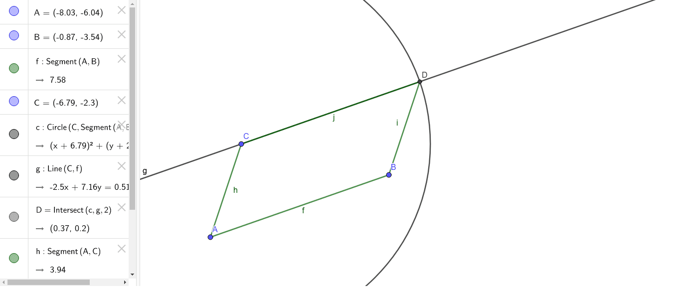 P Gram Geogebra