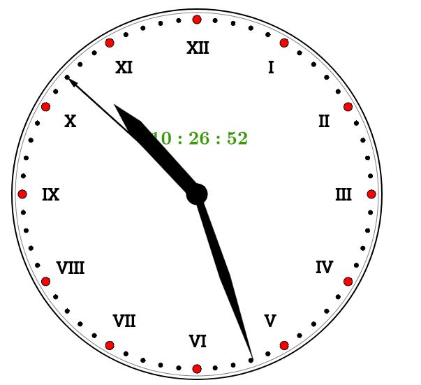 Zegar / Clock – GeoGebra