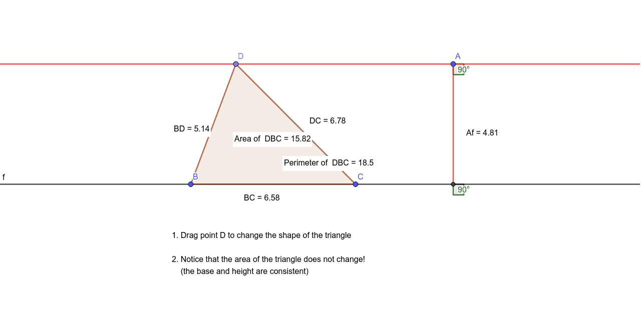 Triangle Area (classic) – GeoGebra