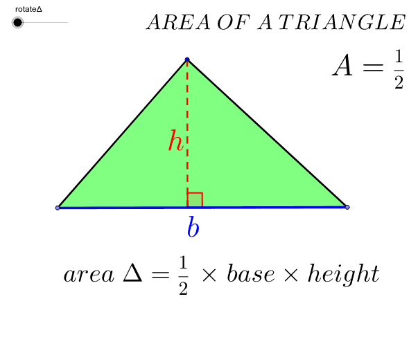 Area of a triangle – GeoGebra