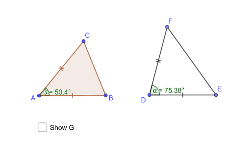 Hinge Theorem – GeoGebra