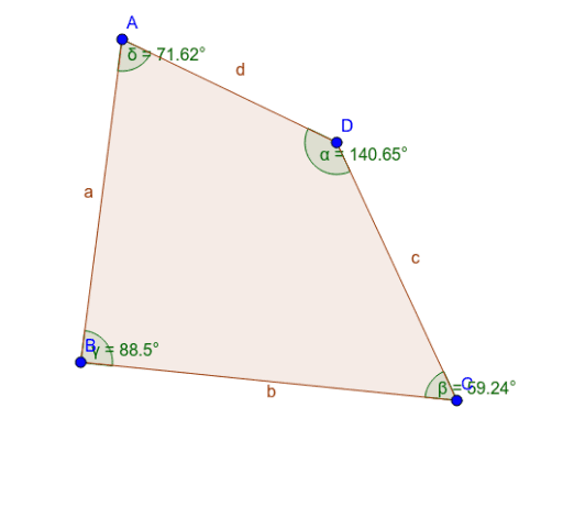 Angles In A Quadrilateral – Geogebra