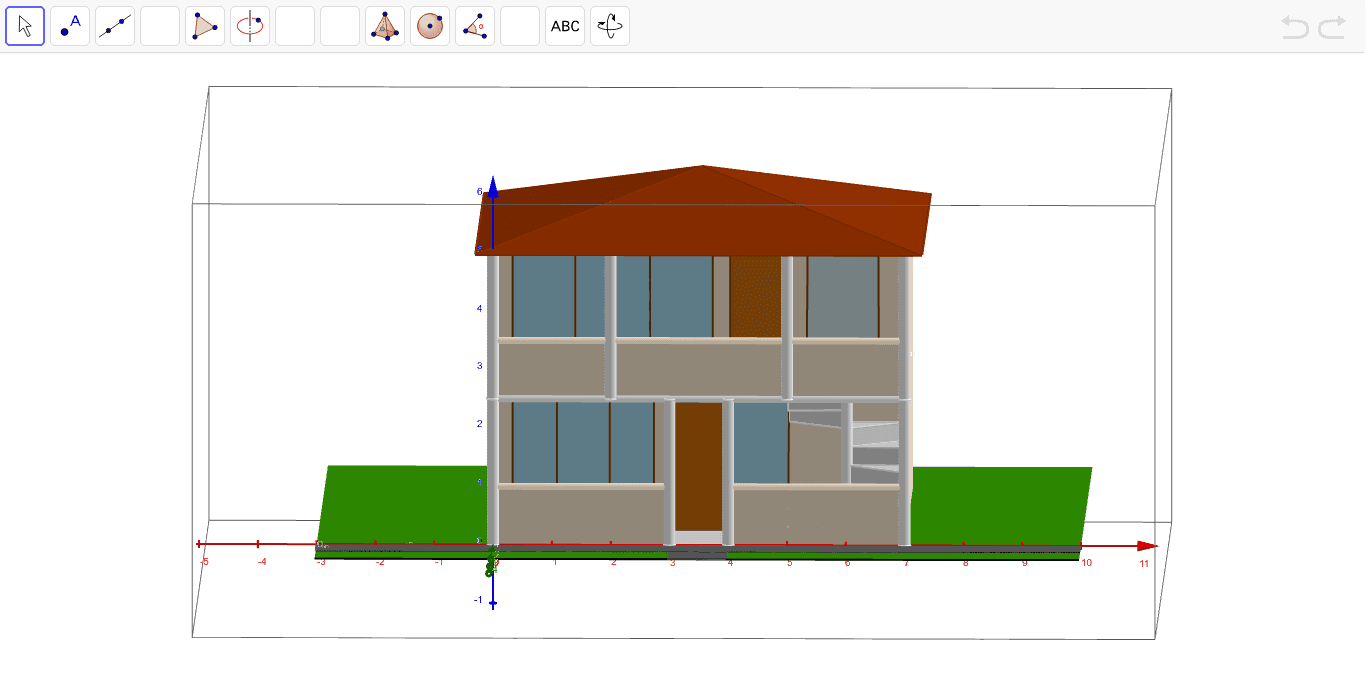 CASA EN 3D – GeoGebra