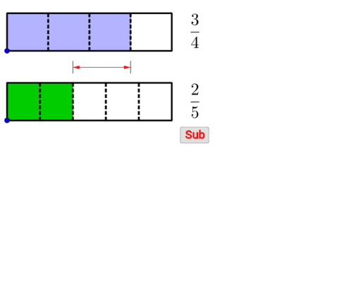 Fraction Bar - Subtraction – GeoGebra