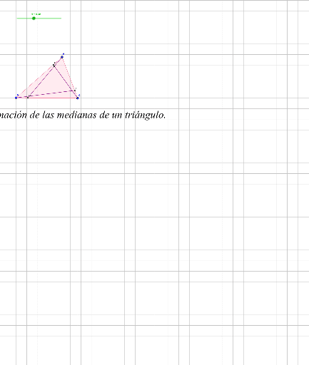 Animación De Las Medianas De Un Triángulo Geogebra