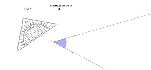 Hoeken meten – GeoGebra