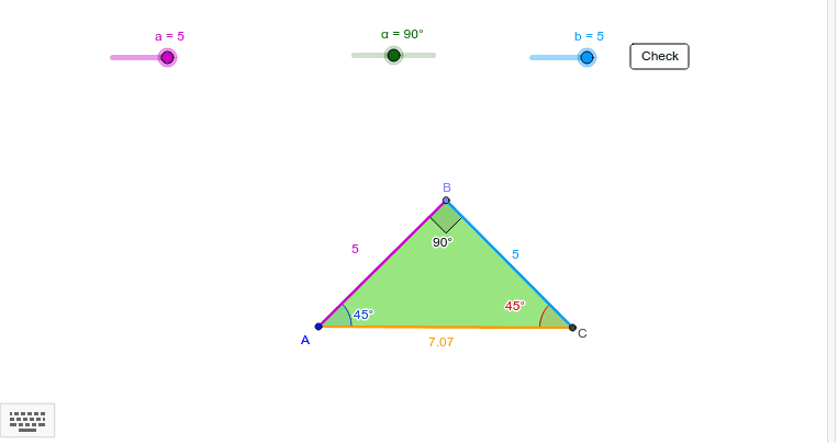 Triangle Applet Geogebra