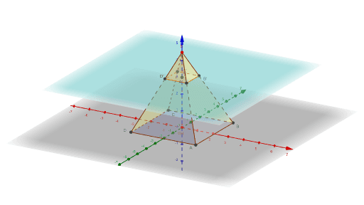 Section Dune Pyramide 3d Geogebra