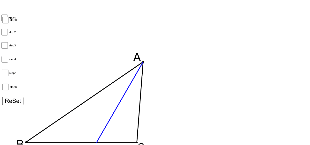 平行線と比の定理を利用した証明 Geogebra