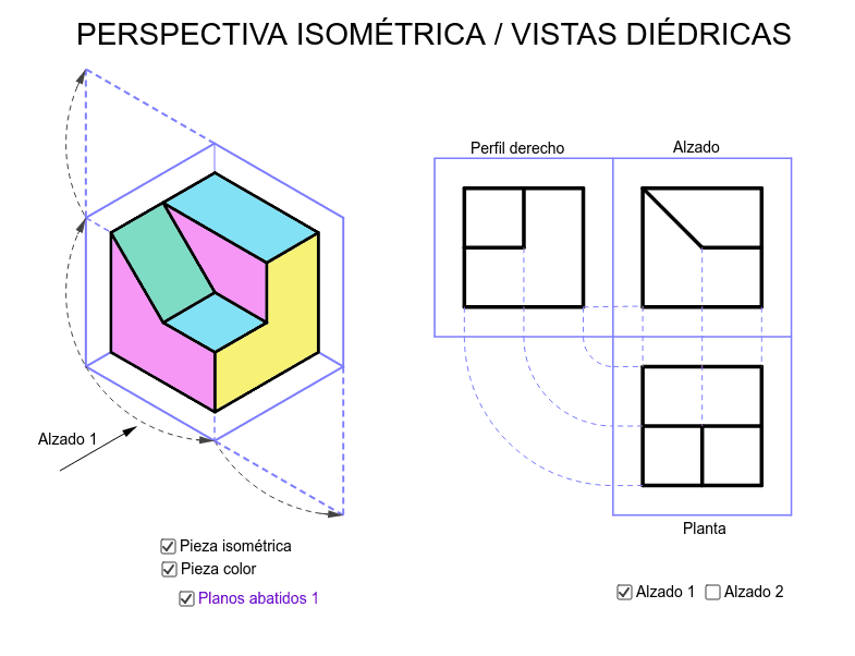 IsometrÍa Vistas DiÉdricas Geogebra 5982