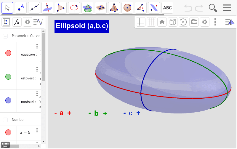 Ellipsoid – GeoGebra