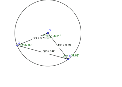 Isosceles Triangle In Circle Geogebra