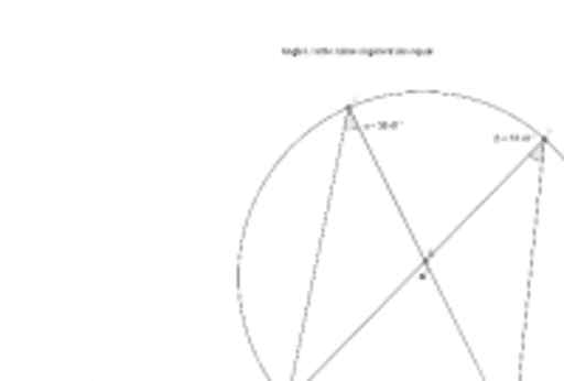 Angles subtended by the same arc theorem – GeoGebra