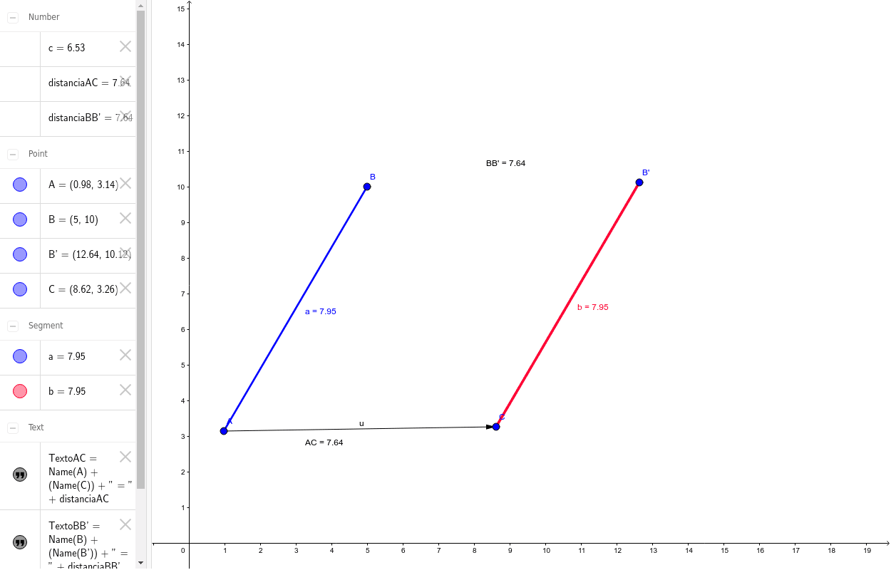 TraslaciÓn De Un Segmento Geogebra 2321