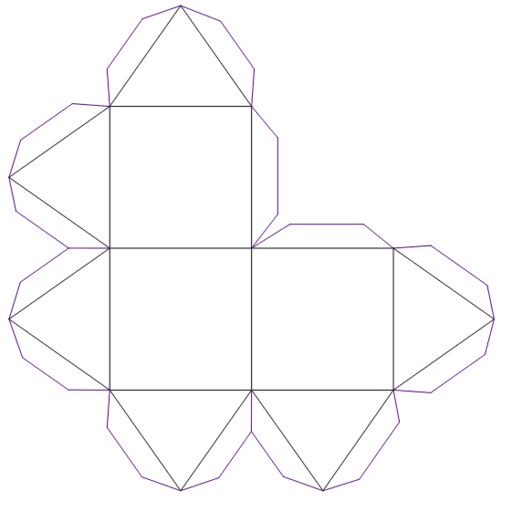 Yoshimoto Cube Net (make 8) – GeoGebra