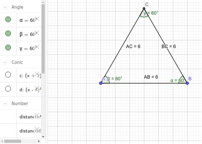 Triángulo Equilátero Geogebra 8000