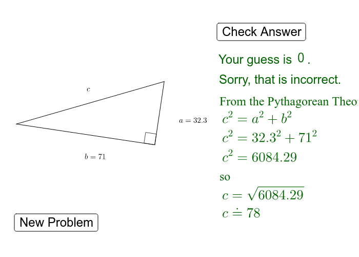pythagorean theorem problems to solve