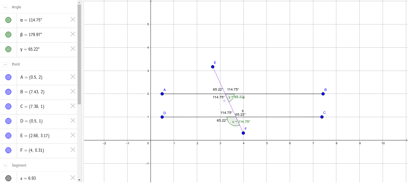 Lines with Angles – GeoGebra