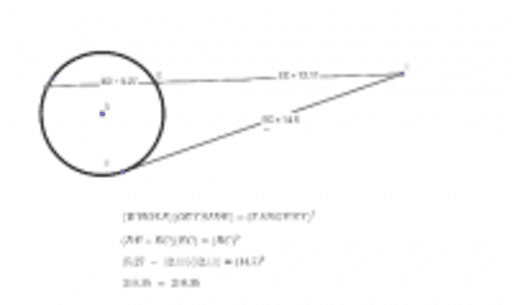 Tangent Secant Segment Theorem Geogebra