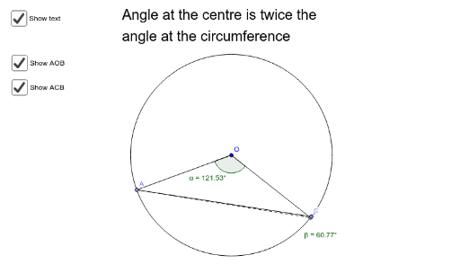 Circle Theorems – GeoGebra