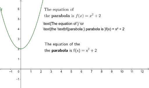 latex fonts – GeoGebra