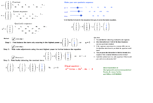 quadratic sequences nth term