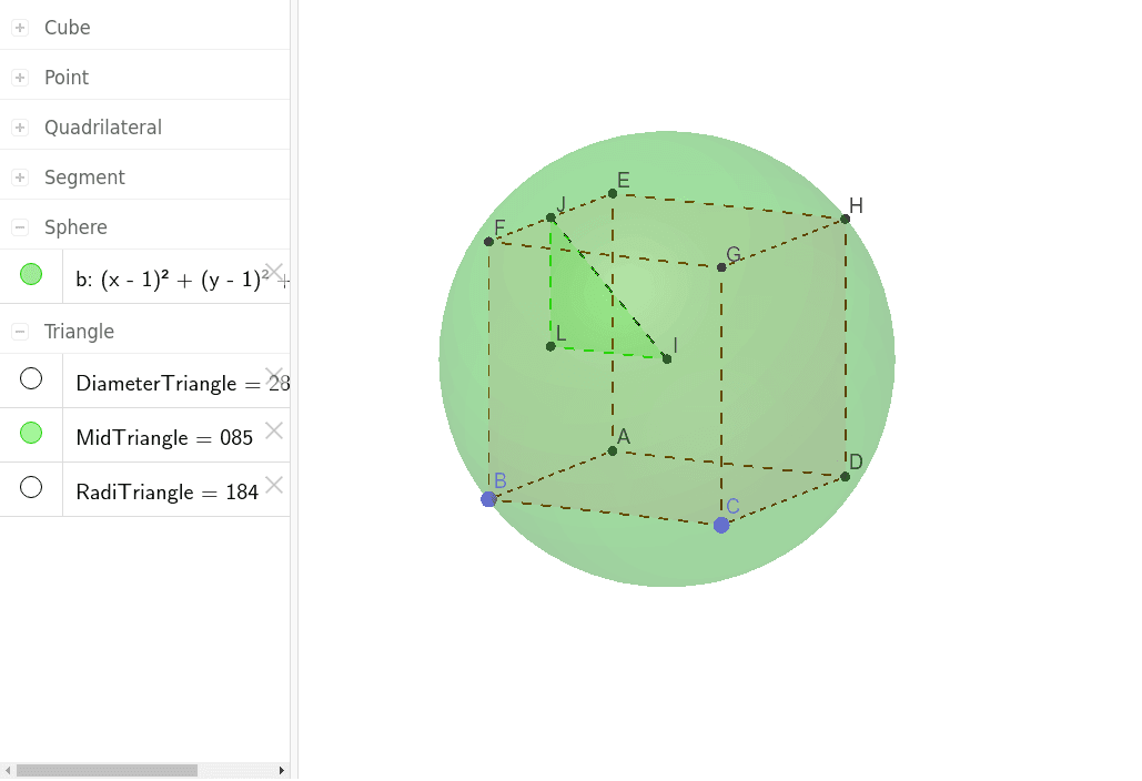 Book 3: 31/6 Cube In A Sphere – GeoGebra