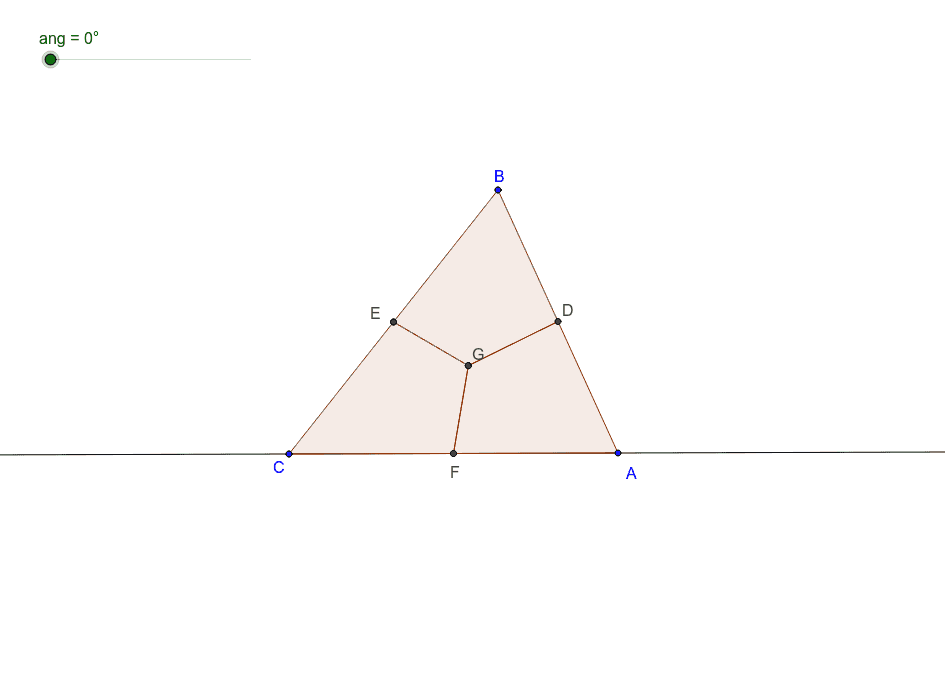 三角形的內角和 180度 Geogebra