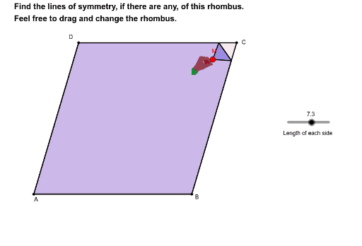 Lines of Symmetry - Rhombus – GeoGebra