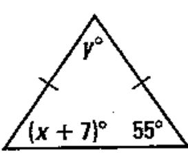 Determine the value of x and then y. 