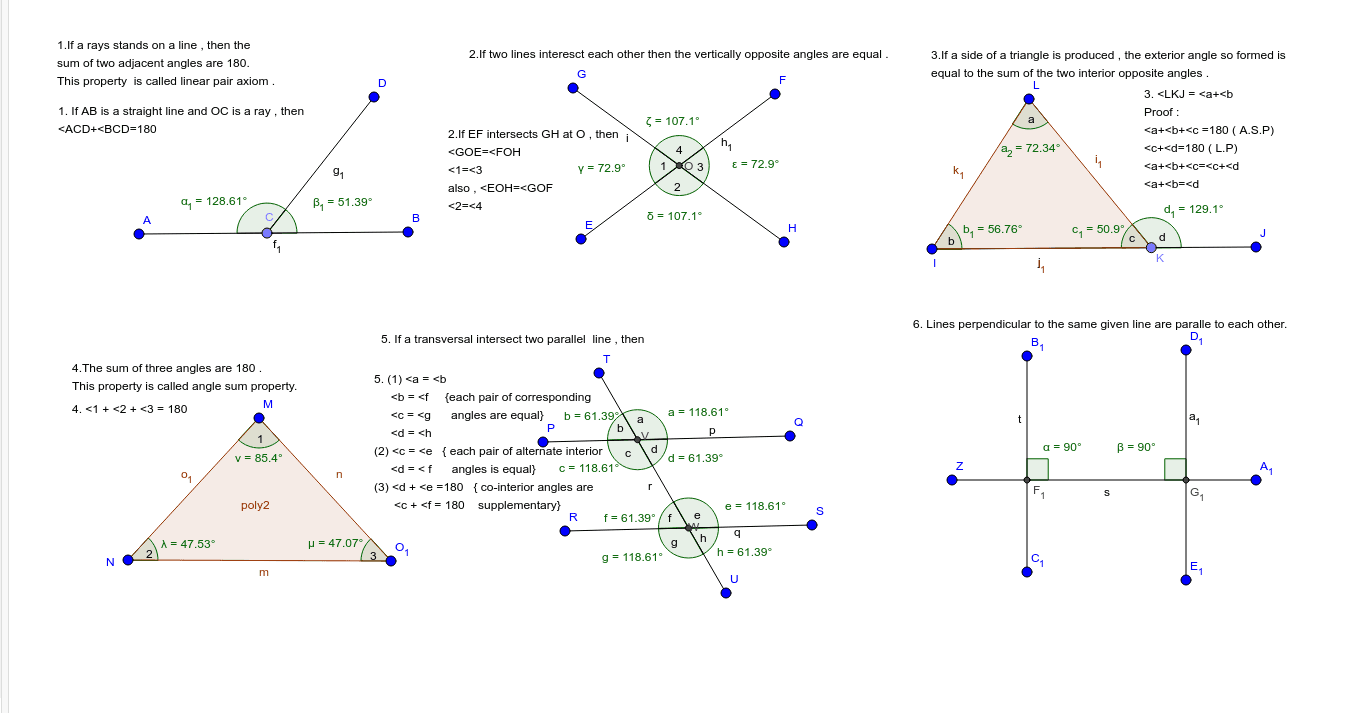 Lines And Angles - Definition, Types, Properties