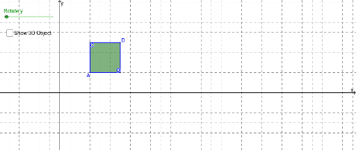 Rotating a Rectangle Around an Axis Part 2 – GeoGebra