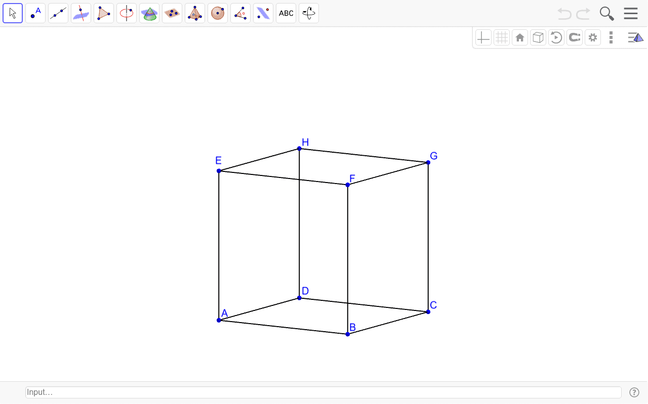 Cube standard – GeoGebra